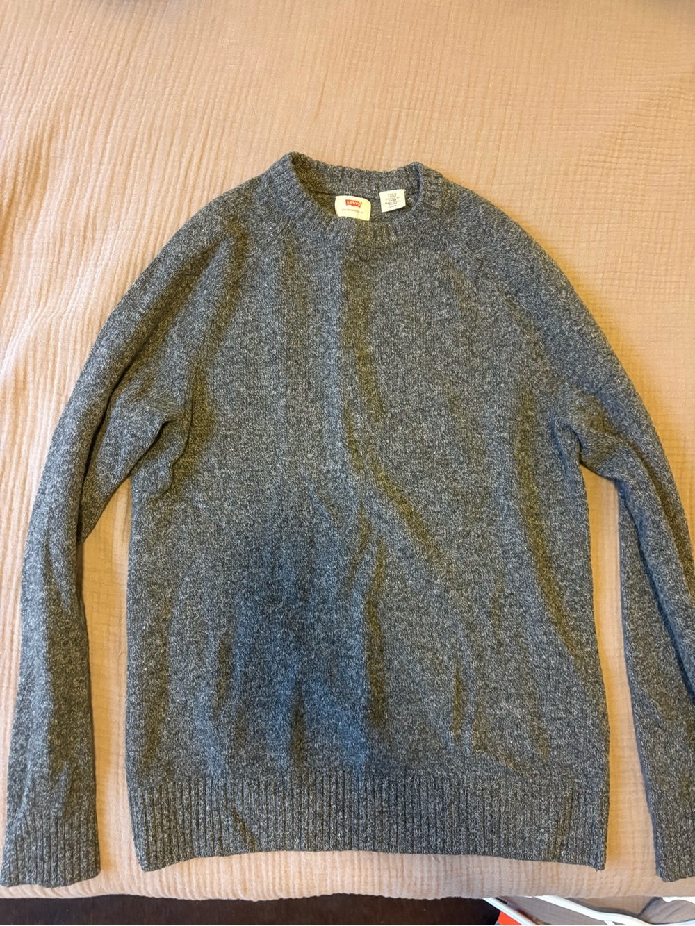 Levi's Gray Wool Crewneck Sweatshirt